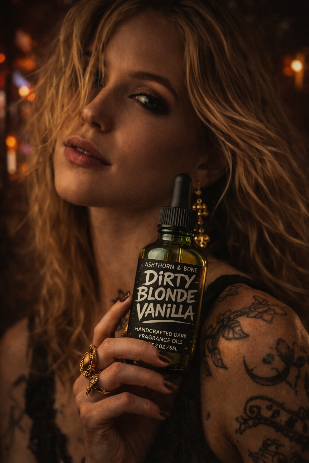 Dirty Blonde Vanilla Dark Perfume Oil (vanilla, sweet tobacco, vetiver)