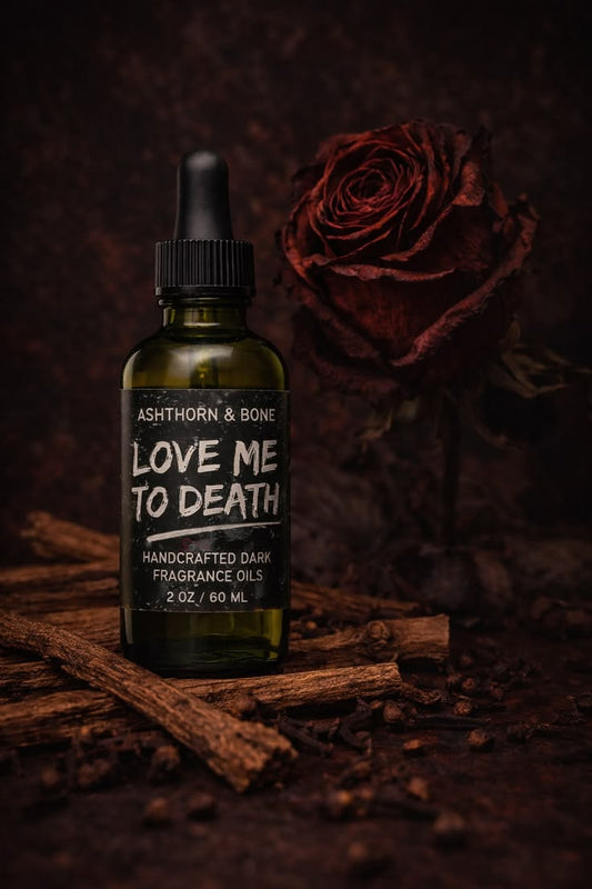 Love Me to Death Dark Perfume Oil (clove,rose, sandalwood)